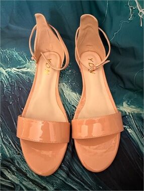 YDN Patent Strappy Flat Sandals